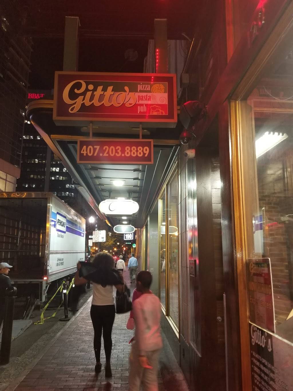 Gittos Pizza | restaurant | 120 S Orange Ave, Orlando, FL 32801, USA | 4072038889 OR +1 407-203-8889