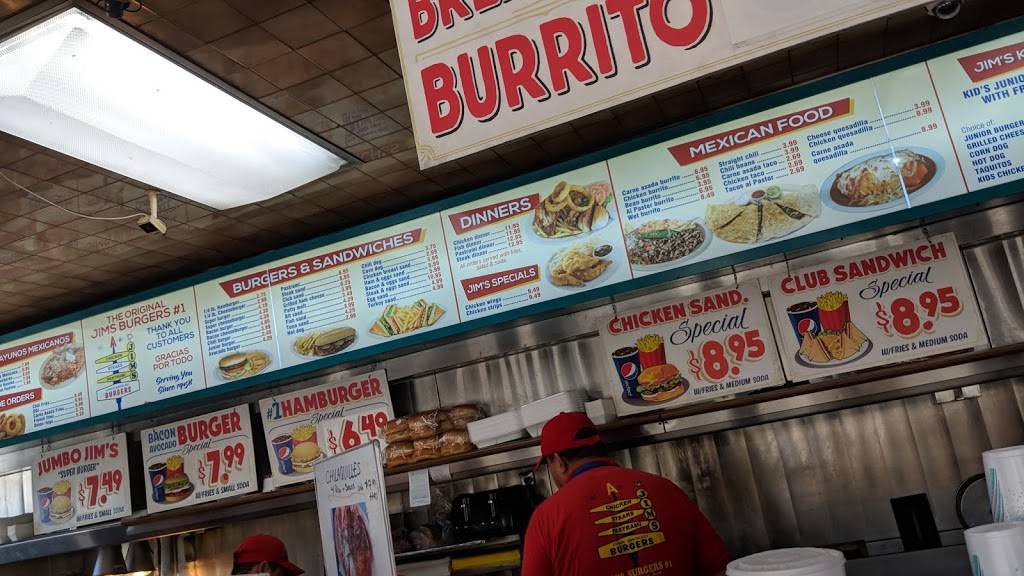 Jims Burgers | restaurant | 4660 Gage Ave, Bell, CA 90201, USA | 3237712727 OR +1 323-771-2727