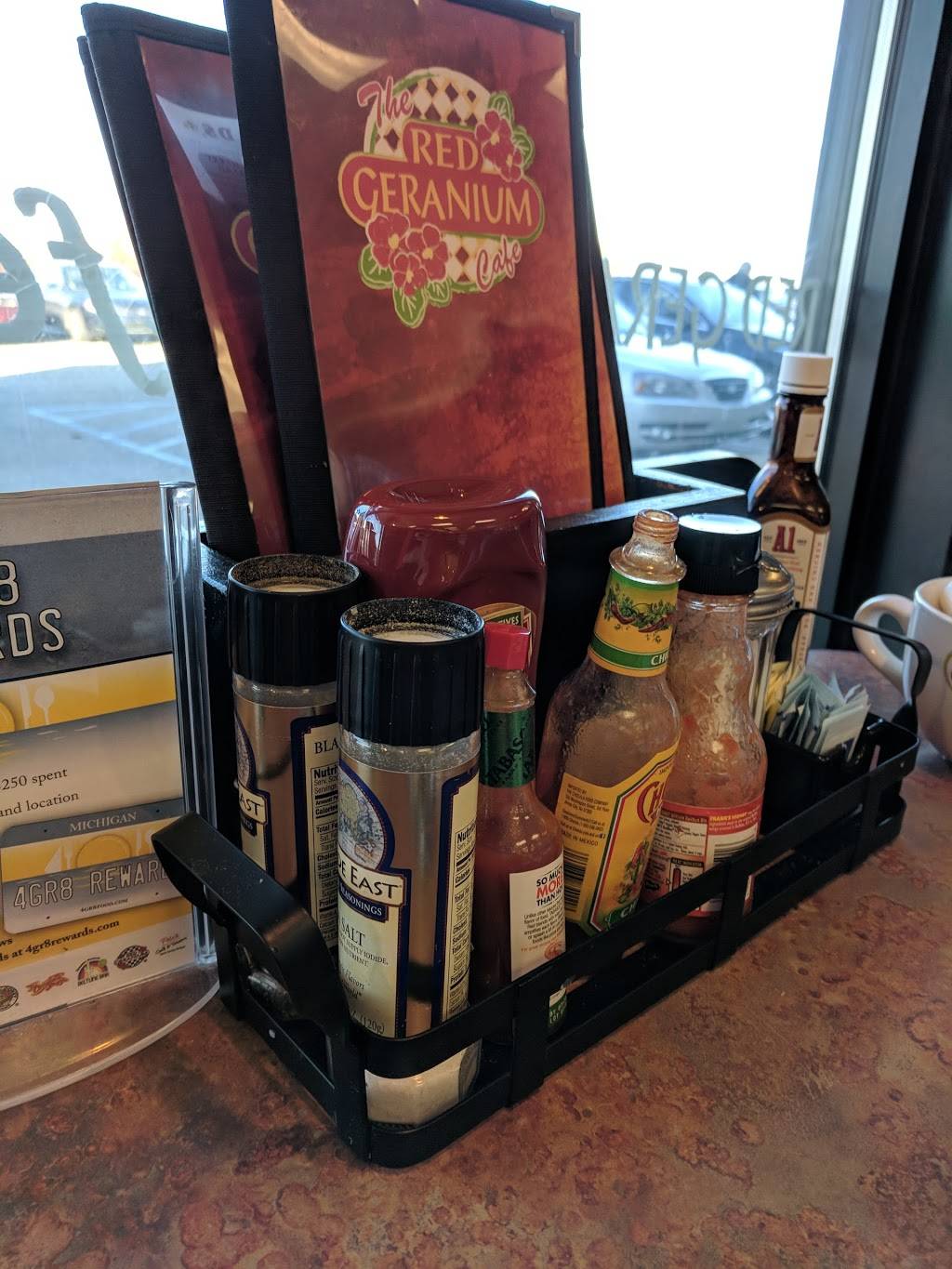 The Red Geranium Cafe | cafe | 6670 Kalamazoo Ave SE, Grand Rapids, MI 49508, USA | 6166569800 OR +1 616-656-9800