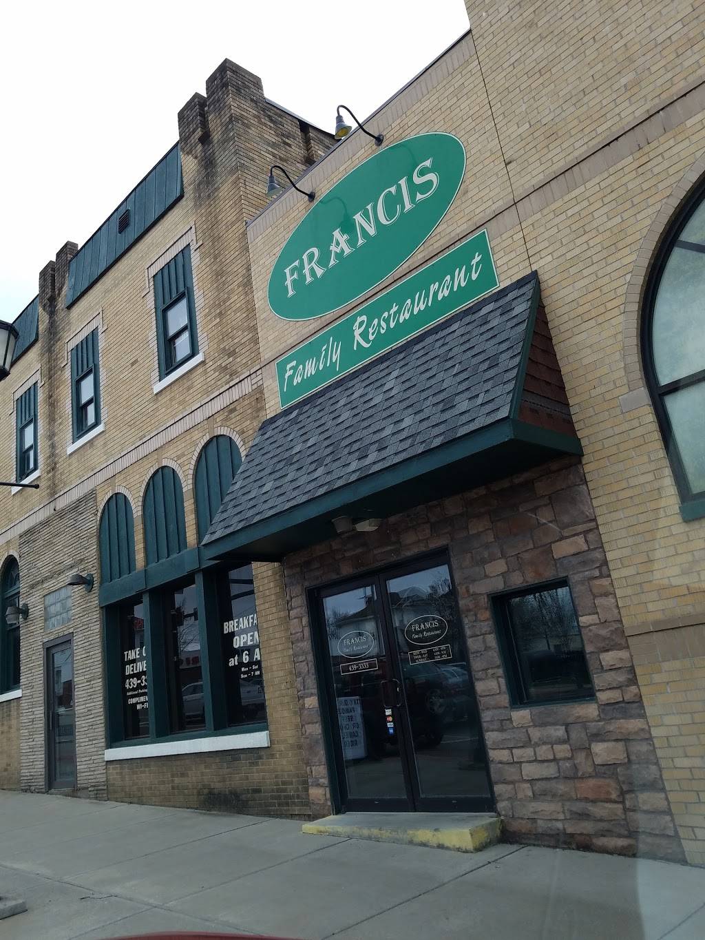 Francis Family Restaurant | restaurant | 1038 E Wheeling Ave, Cambridge, OH 43725, USA | 7404393333 OR +1 740-439-3333