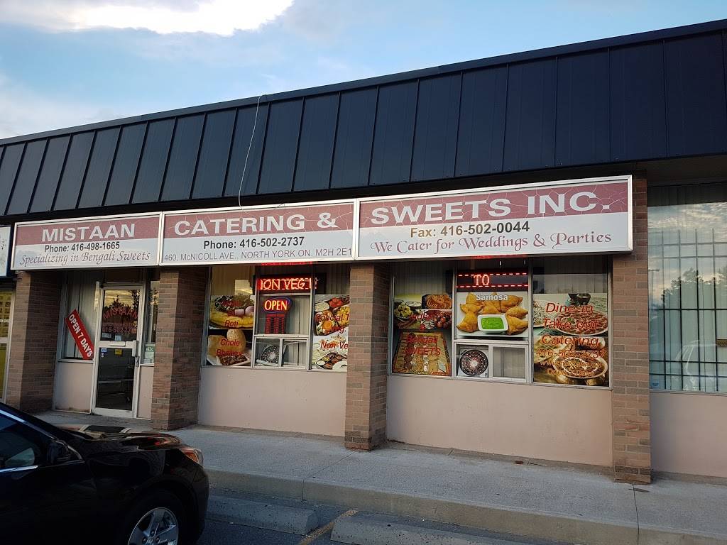 Mistaan Catering and Sweets Inc. | restaurant | 460 McNicoll Ave, North York, ON M2H 2E1, Canada | 4165022737 OR +1 416-502-2737