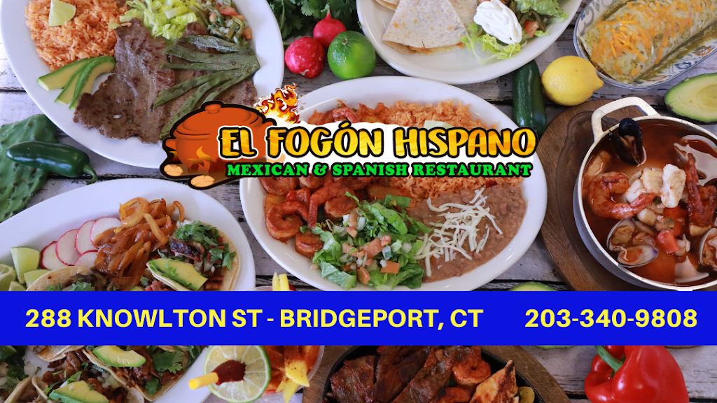 El Fogón Hispano Restaurant | restaurant | 288 Knowlton St, Bridgeport, CT 06608, USA | 2033409808 OR +1 203-340-9808