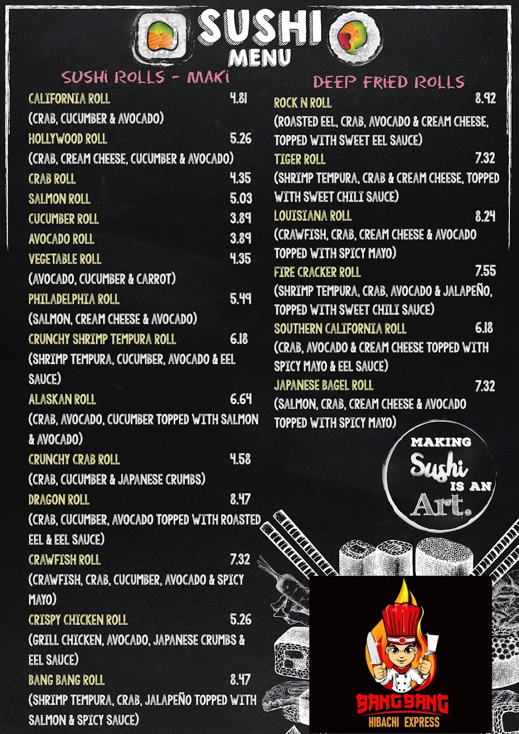 Bang Bang Hibachi Express Old Hickory | restaurant | 504 Hadley Village Blvd, Old Hickory, TN 37138, USA | 6159432154 OR +1 615-943-2154