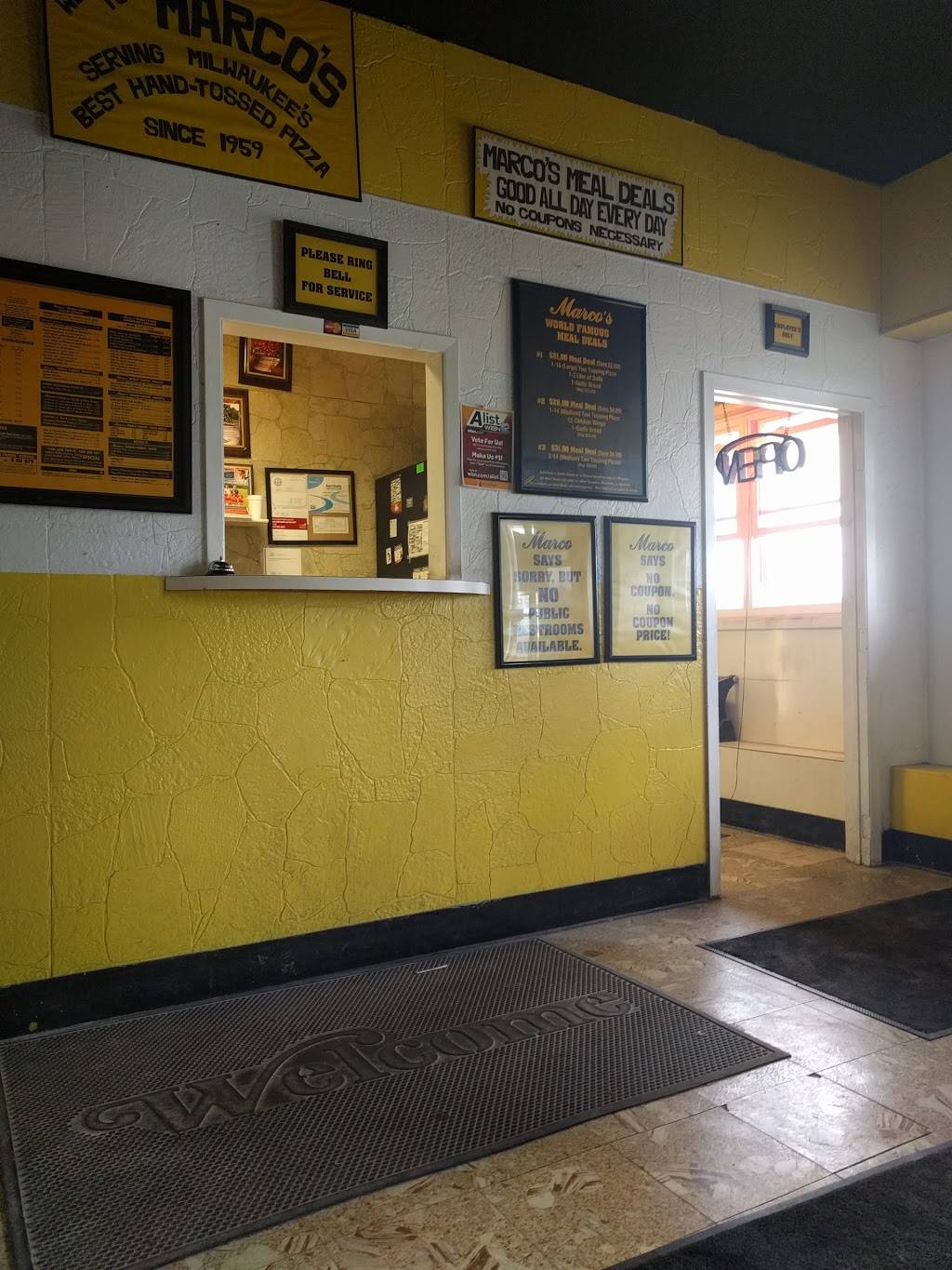 Marcos "World Famous" Pizza - Southeast | restaurant | 6234 S 27th St, Milwaukee, WI 53221, USA | 4147611100 OR +1 414-761-1100