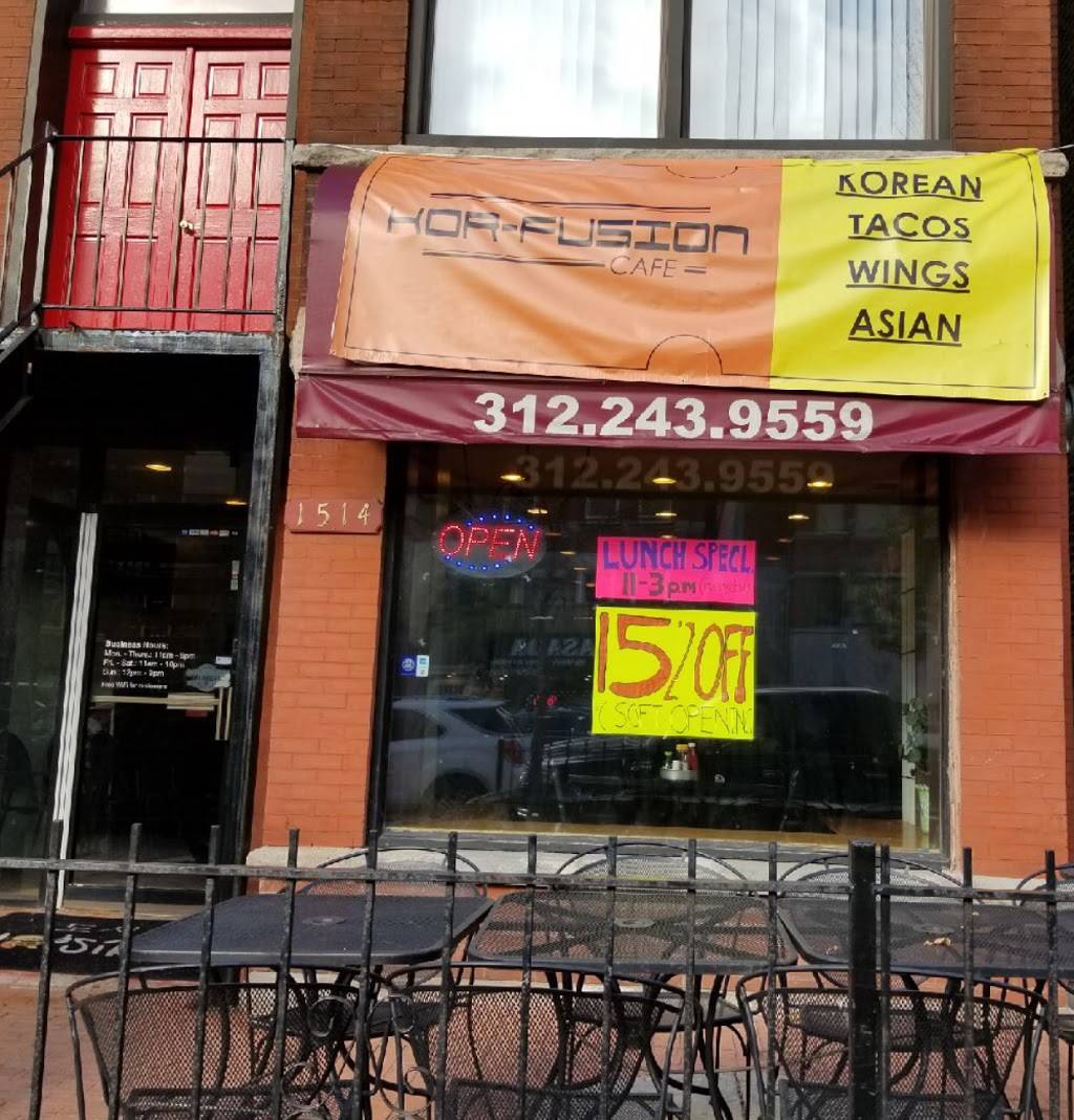 Kor-Fusion Cafe | restaurant | 1514 W Taylor St, Chicago, IL 60607, USA | 3122439559 OR +1 312-243-9559