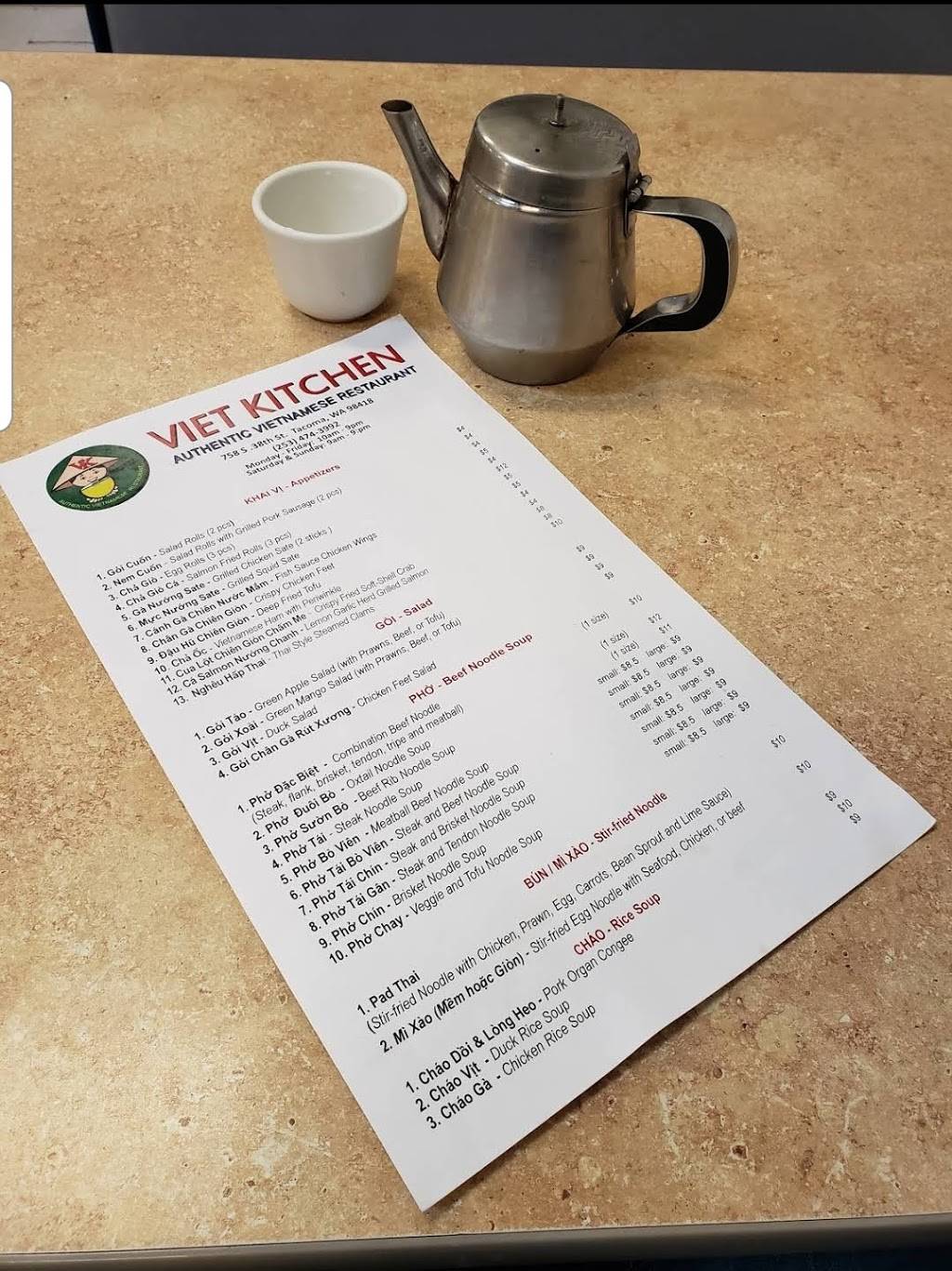 VK Viet Kitchen | restaurant | 758 S 38th St, Tacoma, WA 98418, USA | 2534743992 OR +1 253-474-3992