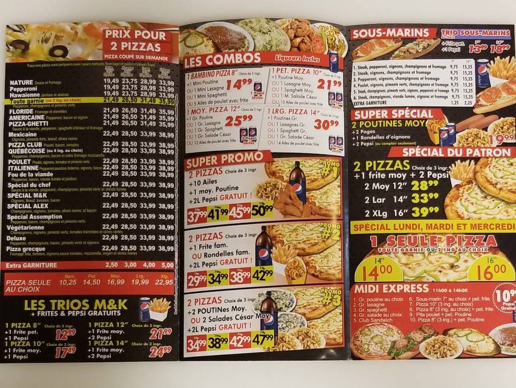 Restaurant M&K | restaurant | 859 Boulevard de lAnge Gardien N, LAssomption, QC J5W 1P3, Canada | 4505891589 OR +1 450-589-1589