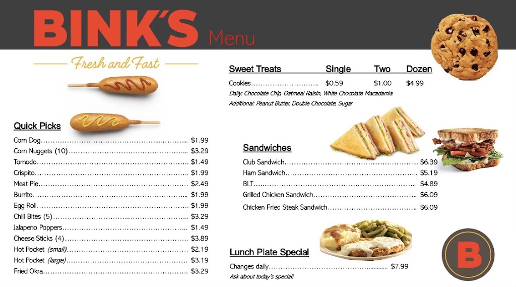 Binks Carthage Quick Stop | restaurant | 2365 US-59, Carthage, TX 75633, USA | 9036938341 OR +1 903-693-8341