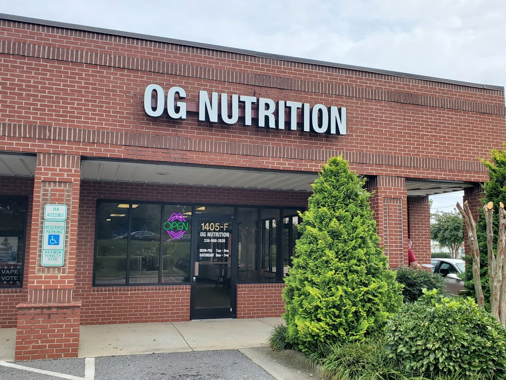 OG Nutrition | restaurant | 1405-F, NC-66 S, Kernersville, NC 27284, USA | 3369883528 OR +1 336-988-3528