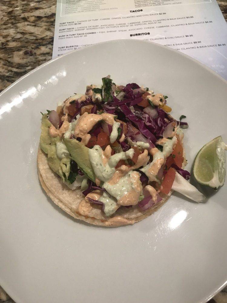 Andys Surf N Turf Tacos | restaurant | 10224 Balboa Blvd, Granada Hills, CA 91344, USA | 8183636423 OR +1 818-363-6423