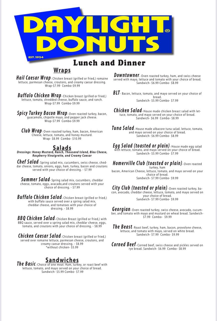 Daylight Donuts | restaurant | 31 E Dame Ave, Homerville, GA 31634, USA | 9124872045 OR +1 912-487-2045