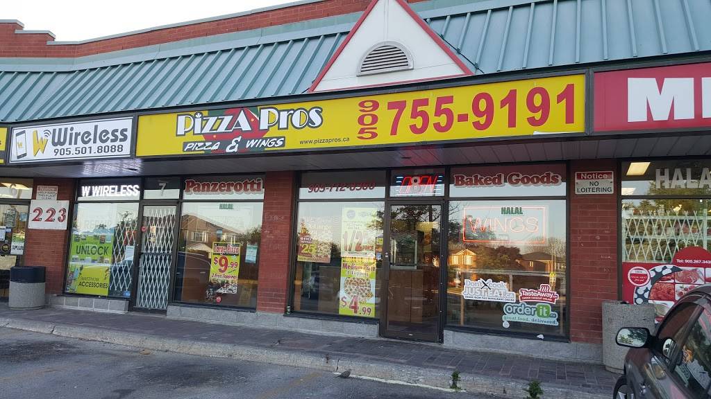 Pizza Pros | restaurant | 223 Ceremonial Dr, Mississauga, ON L5R 2N8, Canada | 9057559191 OR +1 905-755-9191