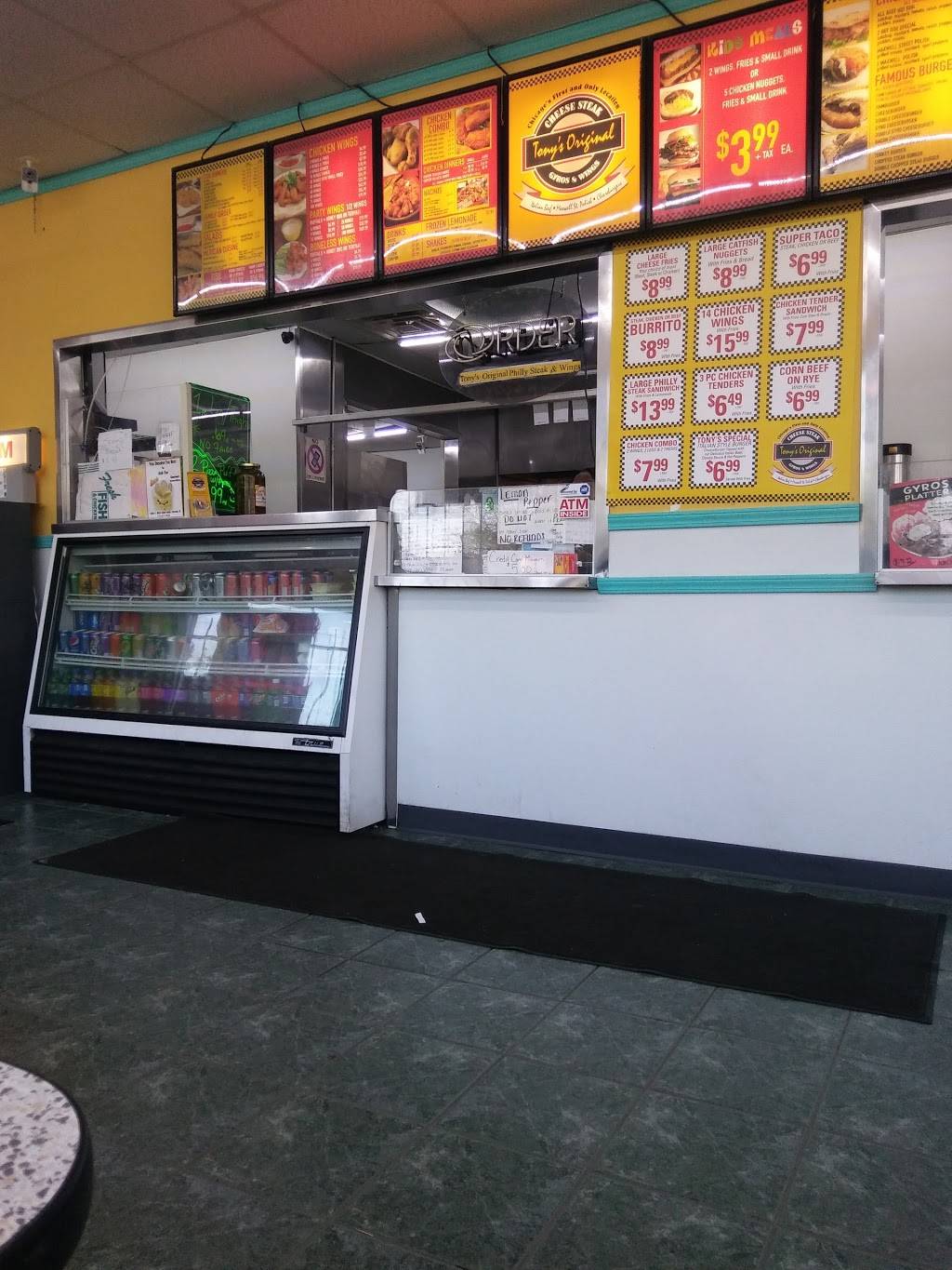 Tonys Original Philly Steaks | restaurant | 1400 W 95th St, Chicago, IL 60643, USA | 7732336200 OR +1 773-233-6200