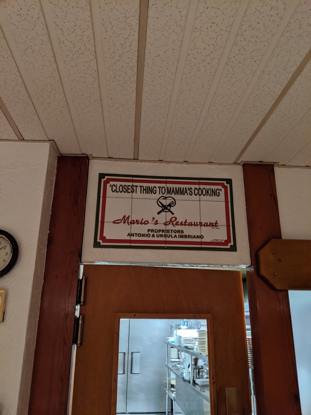 Marios Restaurant | restaurant | 347 Chelsea St, Boston, MA 02128, USA | 6175678608 OR +1 617-567-8608
