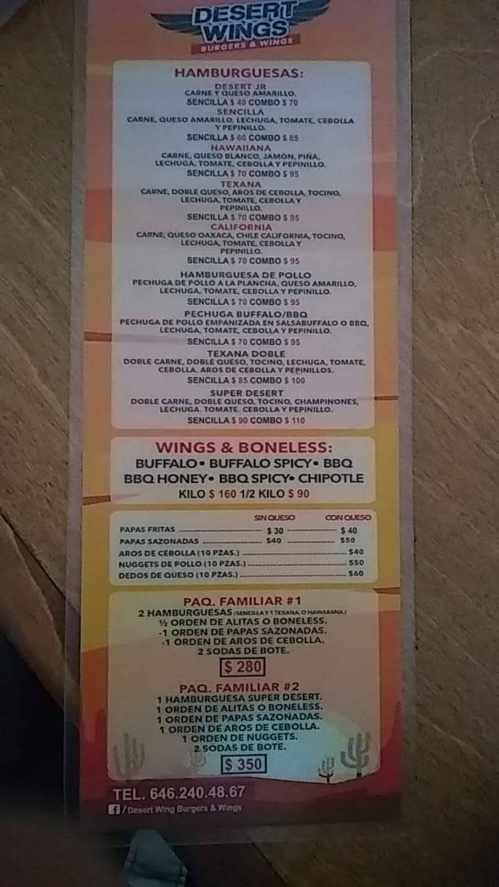 Desert Wings | restaurant | Sexta 944-434, Maestros, 22880 Ensenada, B.C., Mexico | 016462404867 OR +52 646 240 4867