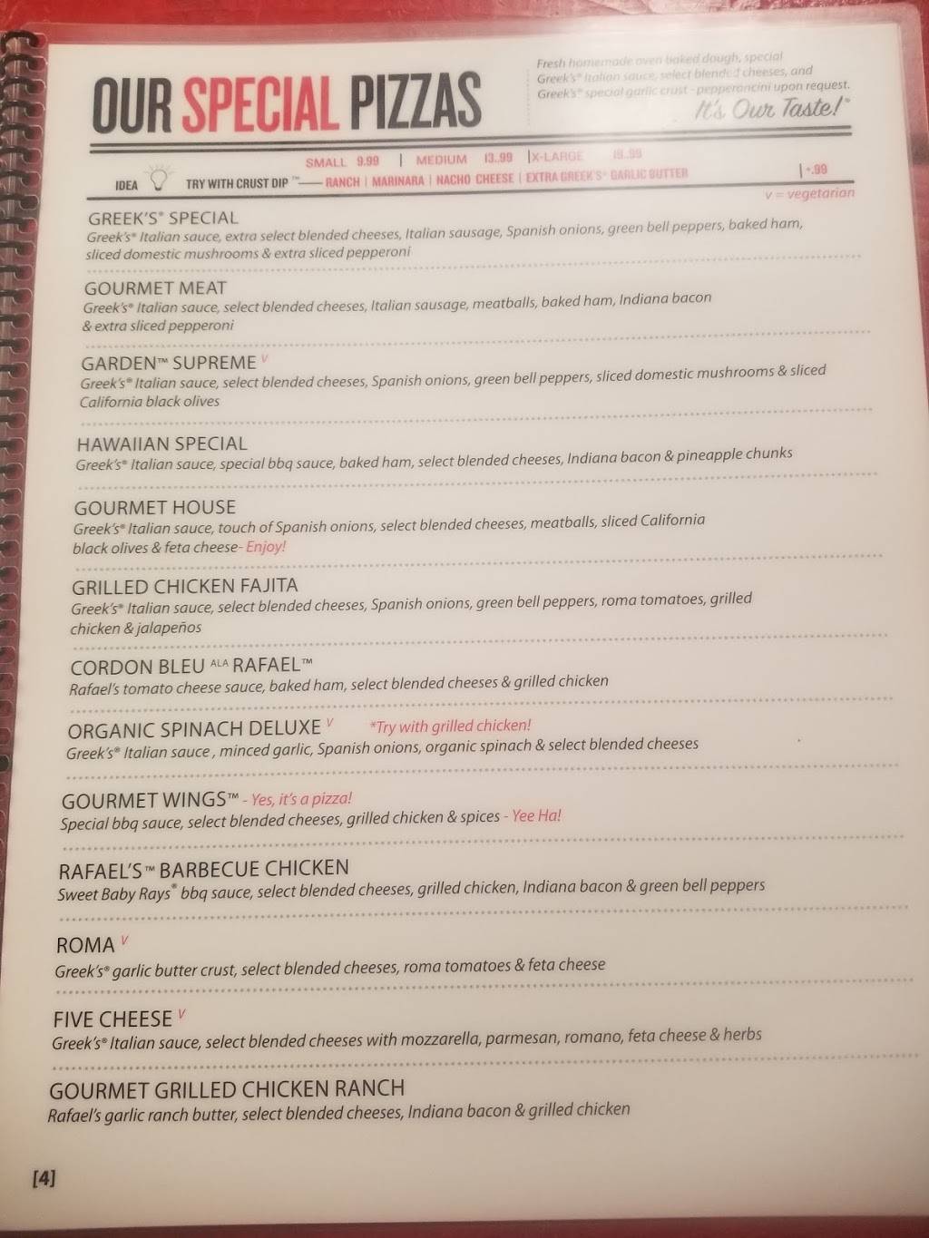 Greeks Pizzeria 96th and College | restaurant | 9613 N College Ave, Indianapolis, IN 46280, USA | 3177982121 OR +1 317-798-2121