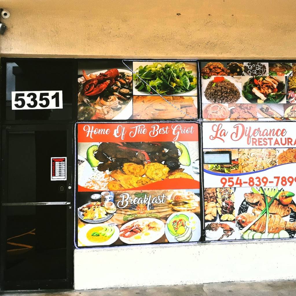 La diferance restaurant | restaurant | 5351 FL-7, Tamarac, FL 33319, USA | 9548397899 OR +1 954-839-7899