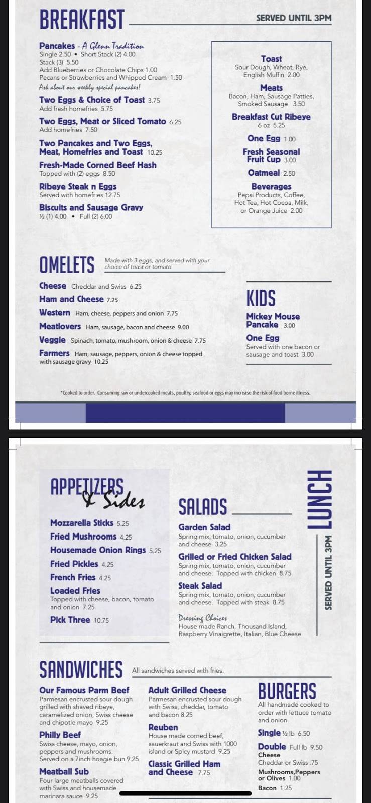 country corner cafe | restaurant | 6999 114th Ave, Glenn, MI 49416, USA | 2692278061 OR +1 269-227-8061