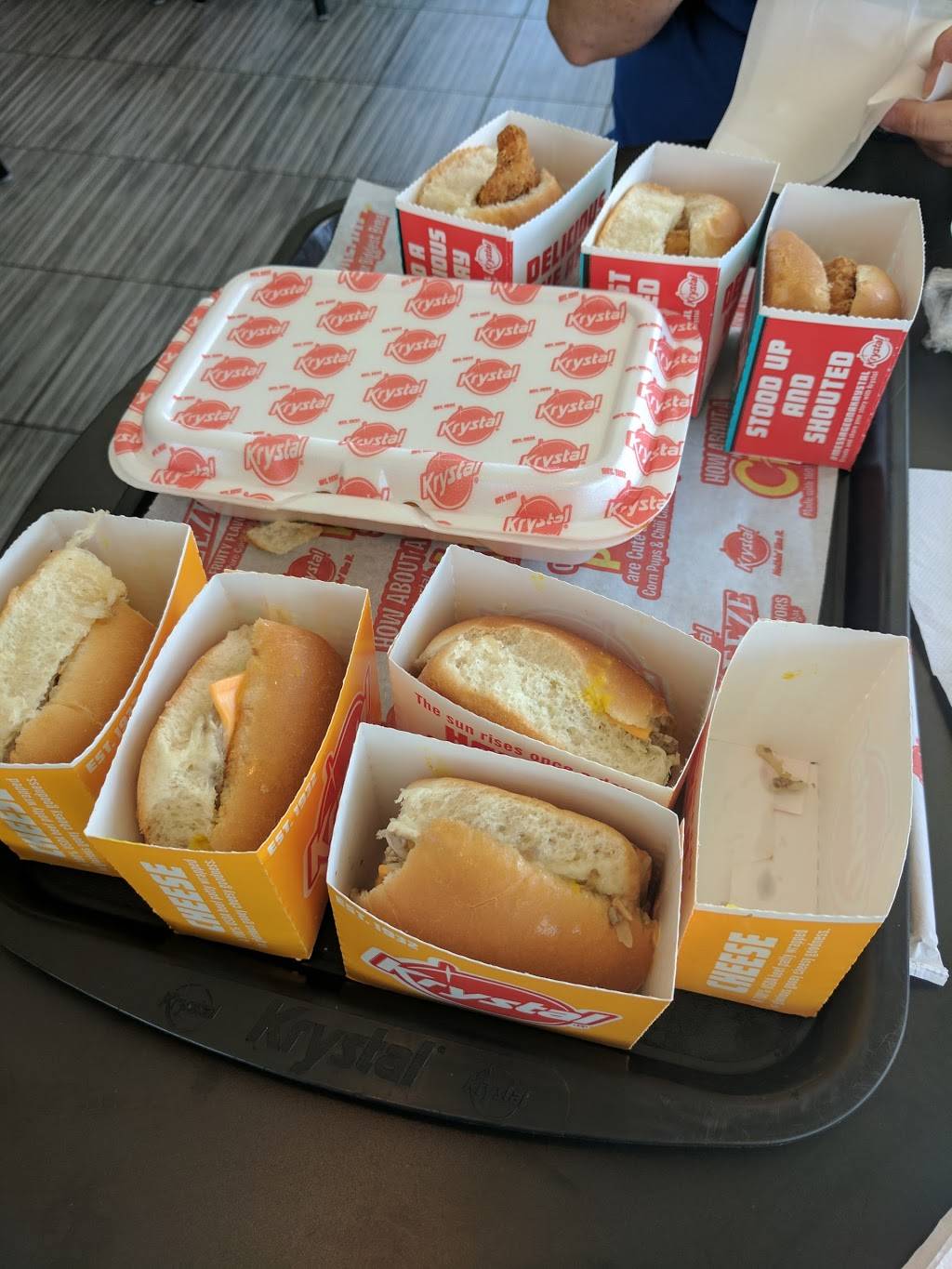 Krystal | restaurant | 1916 E Fletcher Ave, Tampa, FL 33612, USA | 8136311995 OR +1 813-631-1995