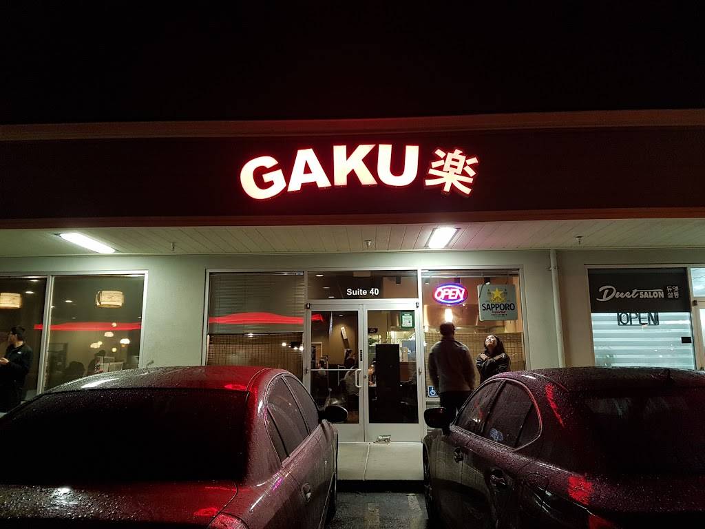 Gaku Restaurant | restaurant | 5152 Moorpark Ave, San Jose, CA 95129, USA | 4089739144 OR +1 408-973-9144