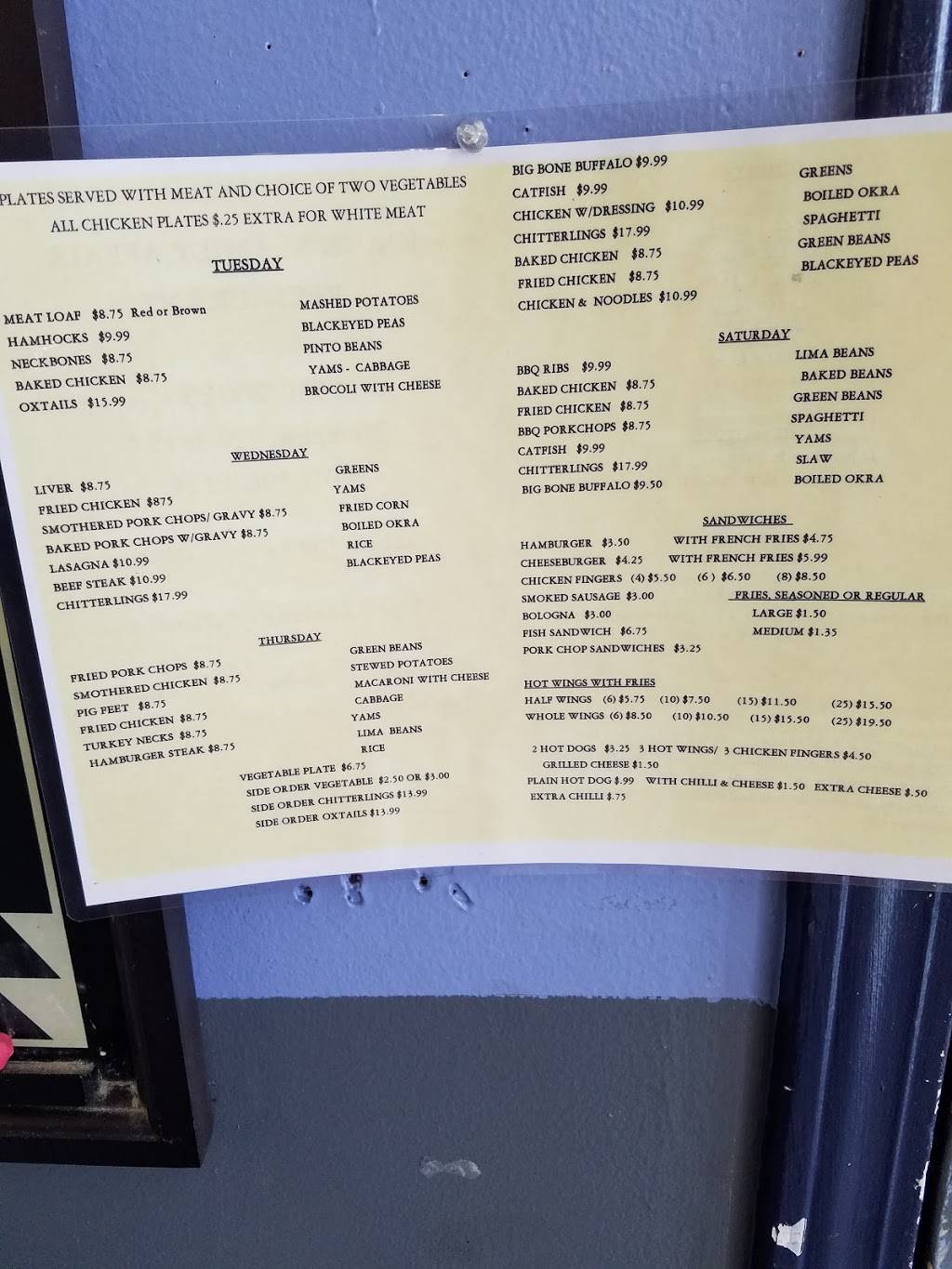 Joann Family Affair | restaurant | 2550 N Watkins St, Memphis, TN 38127, USA | 9015983244 OR +1 901-598-3244