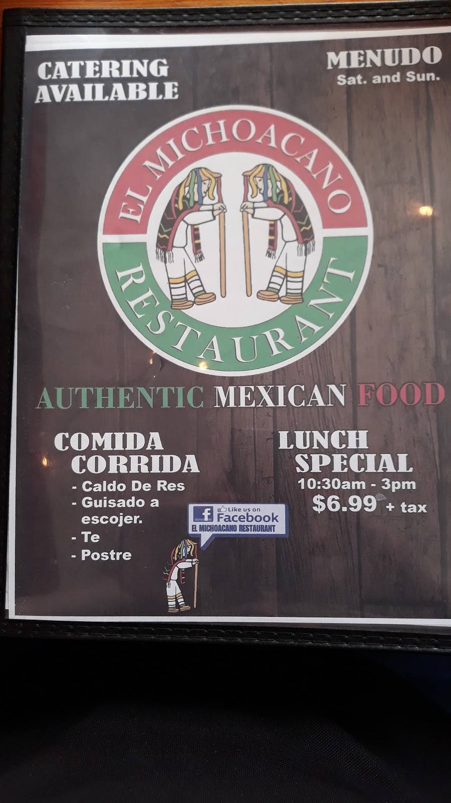 El Michoacano Restaurant | restaurant | 10713Socorro Rd, El Paso, TX 79927, USA | 9152754048 OR +1 915-275-4048