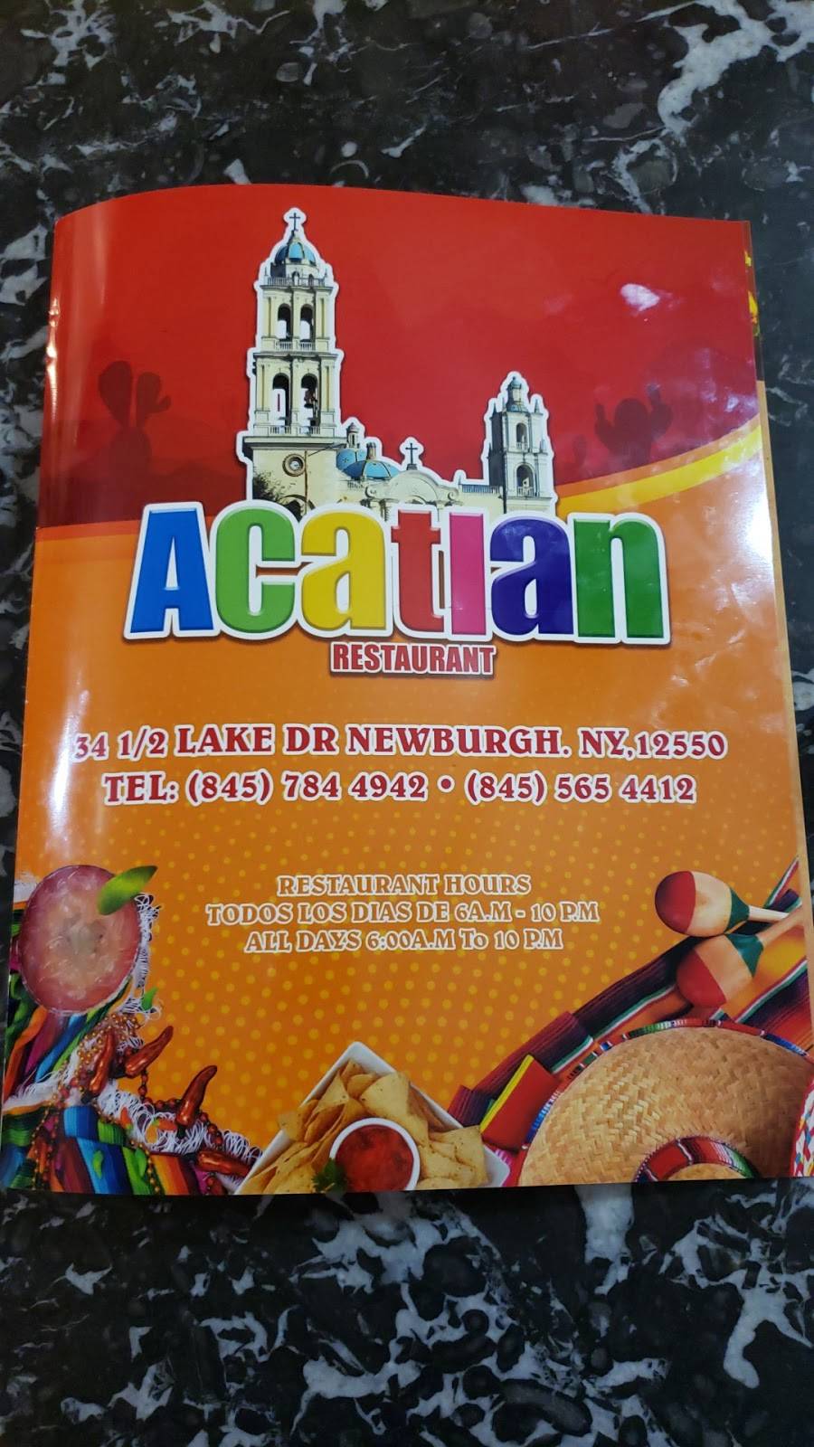 Acatlán Restaurant | restaurant | 34 1/2 Lake St, Newburgh, NY 12550, USA | 8457844942 OR +1 845-784-4942