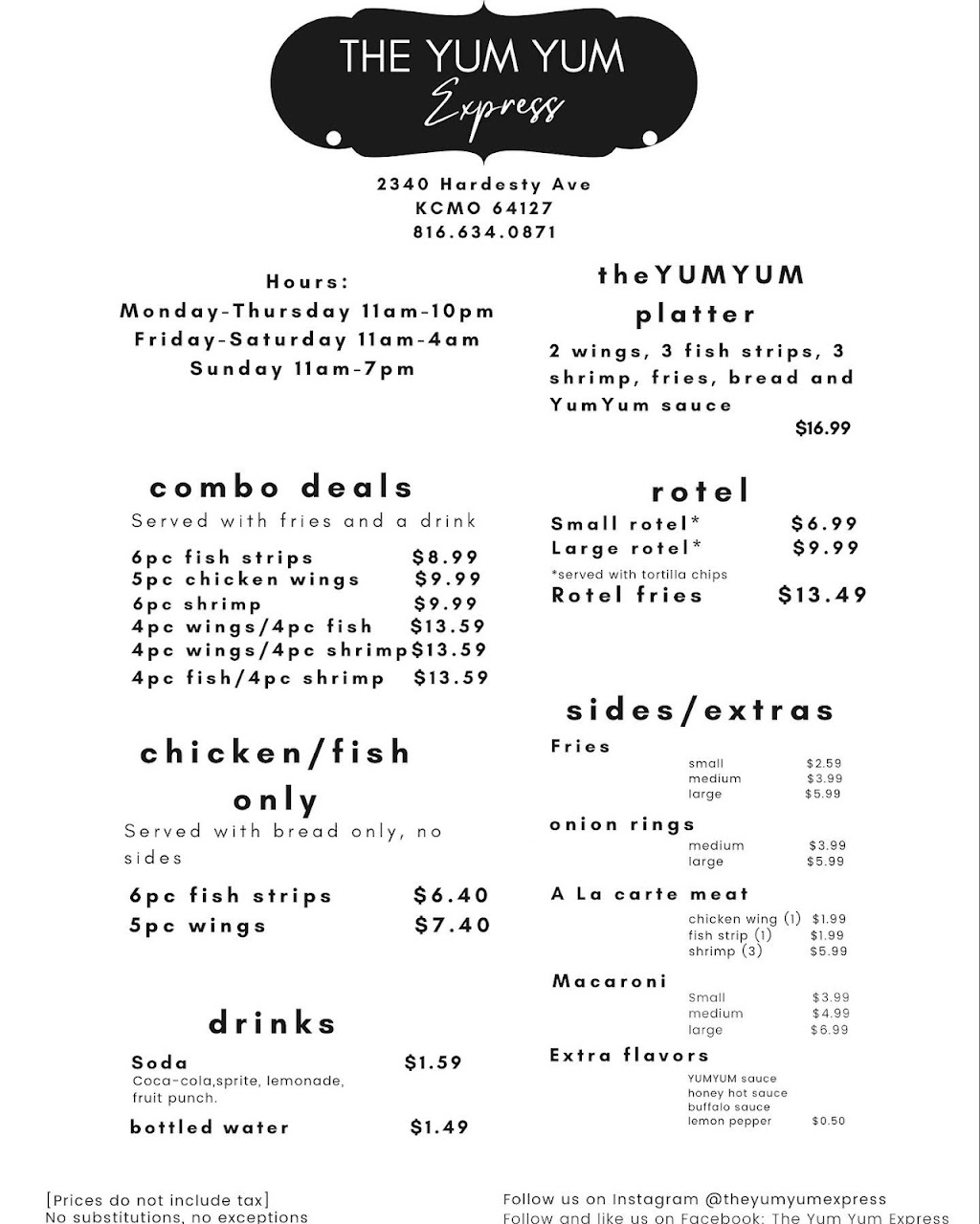 The Yum Yum Express | restaurant | 2340 Hardesty Ave, Kansas City, MO 64127, USA | 8166340871 OR +1 816-634-0871