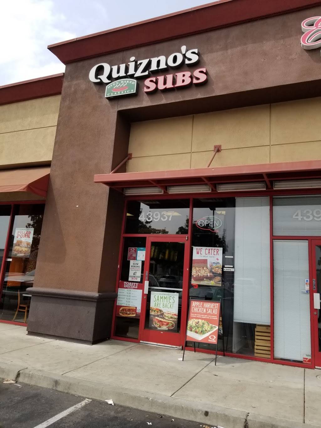 Quiznos | restaurant | 43937 Hugo Terrace, Fremont, CA 94538, USA | 5109916732 OR +1 510-991-6732