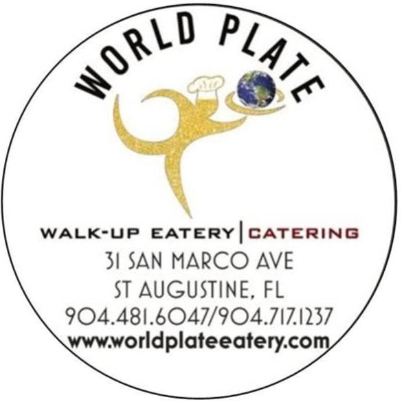 WORLD PLATE | Walk-Up Eatery & Catering | restaurant | 31 SAN MARCO AVENUE, walk-up eatery located on, Joiner St, St. Augustine, FL 32084, USA | 9044816047 OR +1 904-481-6047
