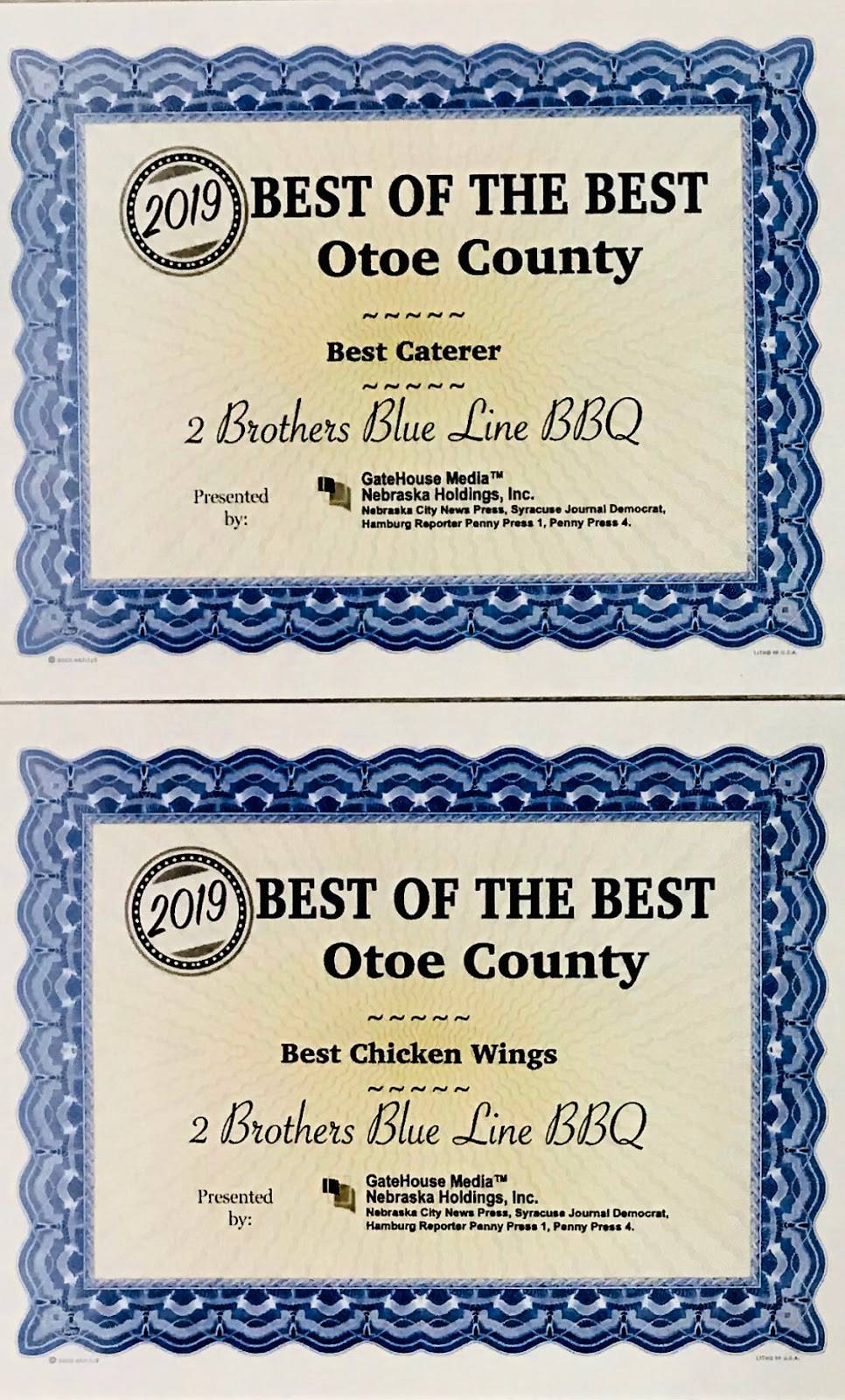 2 Brothers Blue Line BBQ | restaurant | 430 5th St, Syracuse, NE 68446, USA | 4022694361 OR +1 402-269-4361