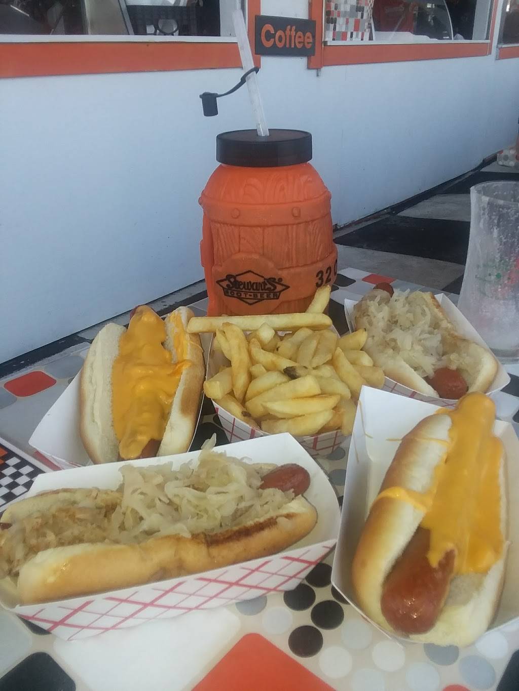 Stewarts Drive-In | restaurant | 1200 NJ-35, Seaside Heights, NJ 08751, USA | 7322502819 OR +1 732-250-2819