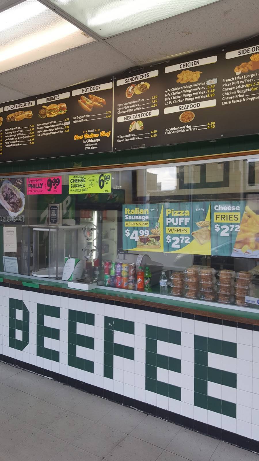 Beefee | restaurant | 5846 W North Ave, Chicago, IL 60639, USA | 7737450414 OR +1 773-745-0414