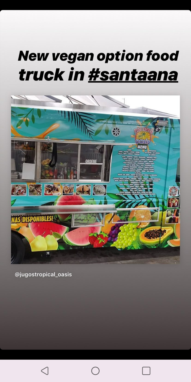 Jugos Tropical Oasis | restaurant | 1631 17th St, Santa Ana, CA 92705, USA | 7146849863 OR +1 714-684-9863