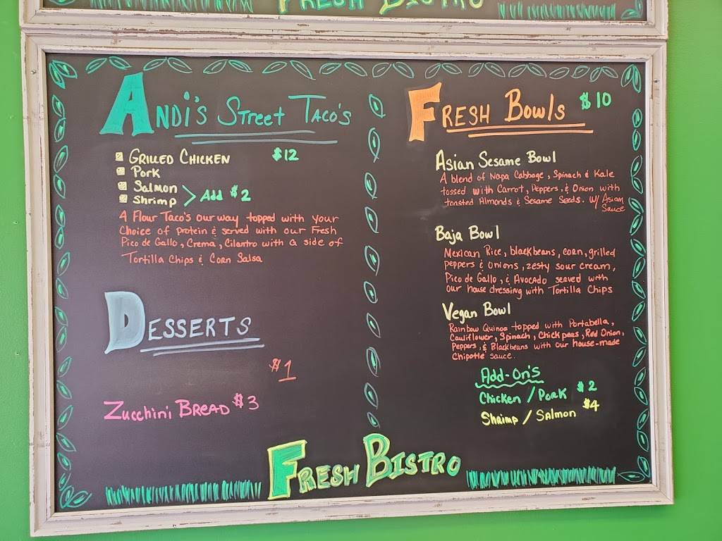 Chef Andis Fresh Bistro | restaurant | 729 Ashland Terrace Suite 108, Chattanooga, TN 37415, USA | 4233142719 OR +1 423-314-2719