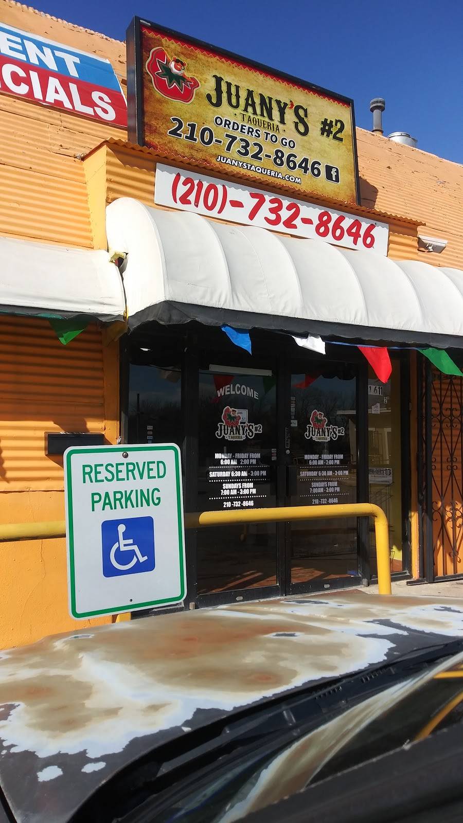Juanys taqueria #2 | restaurant | 1611 Culebra Rd, San Antonio, TX 78201, USA | 2107328646 OR +1 210-732-8646