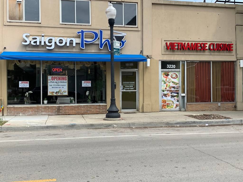 Saigon Pho | meal takeaway | 3222 W Bryn Mawr Ave, Chicago, IL 60659, USA | 7733096343 OR +1 773-309-6343