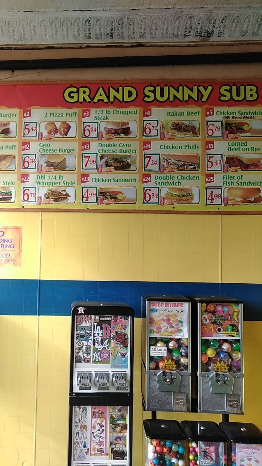 Grand Sunny Submarine | meal takeaway | 3952 W Grand Ave, Chicago, IL 60651, USA | 7732920658 OR +1 773-292-0658