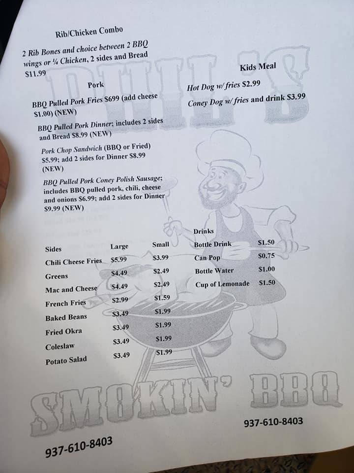 Phils Smokin BBQ | restaurant | 4347 W Third St, Dayton, OH 45417, USA | 9376108403 OR +1 937-610-8403