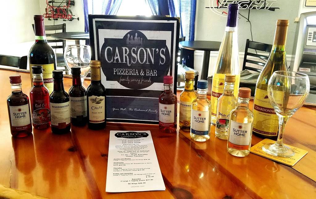 Carsons Pizzeria & Bar | meal delivery | 11613 US-11, Adams Center, NY 13606, USA | 3152030107 OR +1 315-203-0107