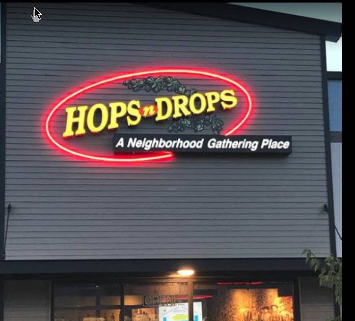 Hops n Drops | restaurant | 21290 WA-410, Bonney Lake, WA 98391, USA | 2538626530 OR +1 253-862-6530