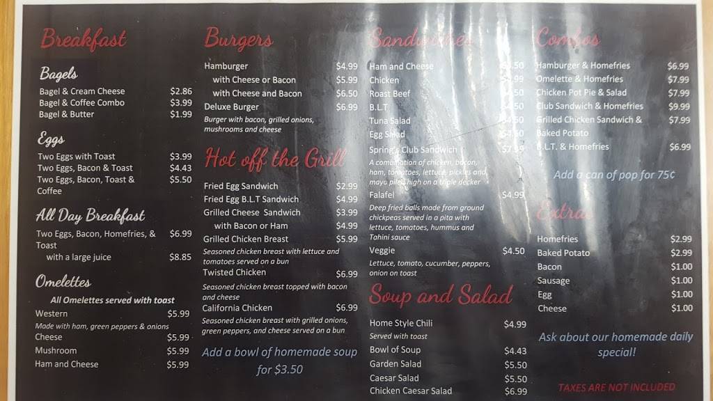 Spring Cafe | restaurant | 2425 Truscott Dr, Mississauga, ON L5J 2B4, Canada | 9058551633 OR +1 905-855-1633