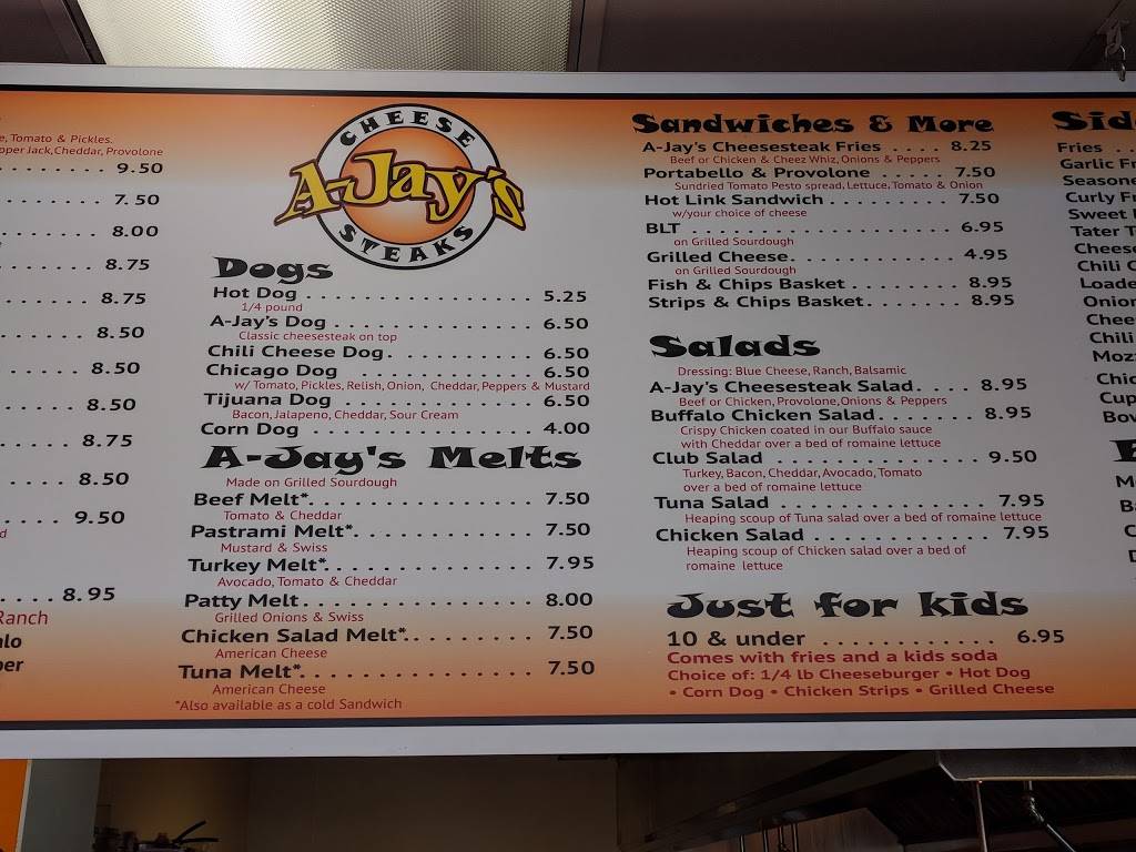A-Jays Cheesesteaks | restaurant | 1340 1st St, Gilroy, CA 95020, USA | 4084278888 OR +1 408-427-8888
