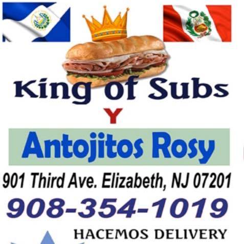 Antojitos Rosy & King of subs | restaurant | 901 3rd Ave, Elizabeth, NJ 07201, USA | 9083541019 OR +1 908-354-1019