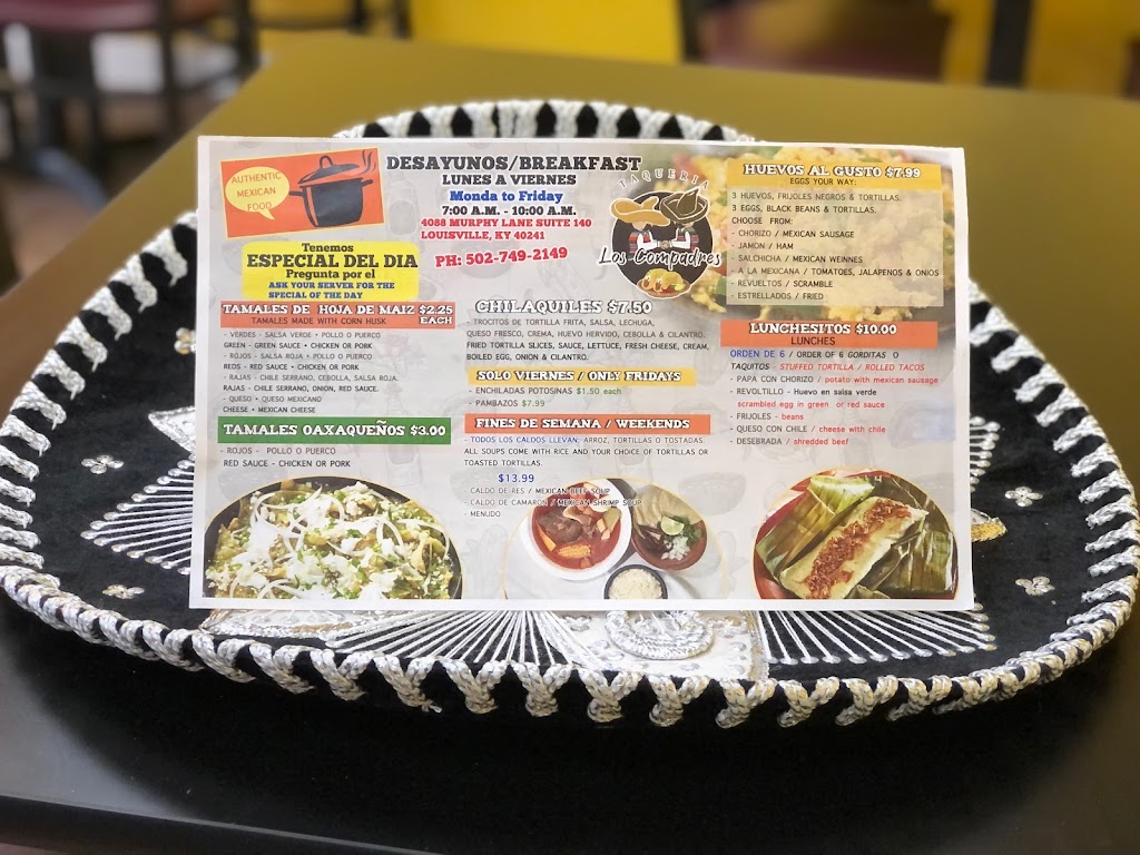 Taqueria Los Compadres | restaurant | 4088 Murphy Ln Ste 104, Louisville, KY 40241, USA | 5027492149 OR +1 502-749-2149