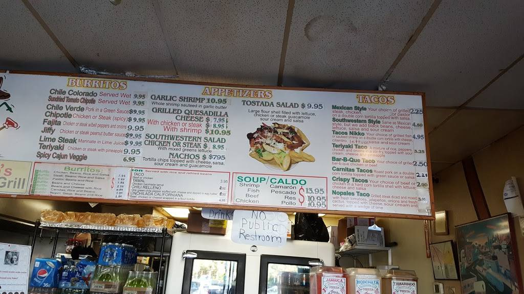Nikkos Mexican Grill | restaurant | 408 El Camino Real, Redwood City, CA 94062, USA | 6505999383 OR +1 650-599-9383