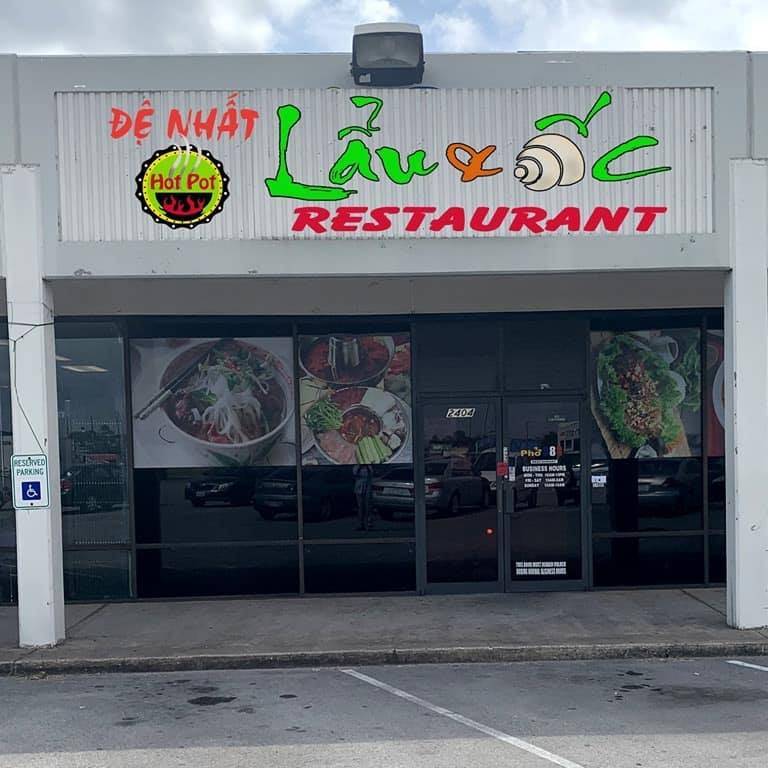 De Nhat lau va oc | restaurant | 2404 S Collins St, Arlington, TX 76014, USA | 6824333938 OR +1 682-433-3938