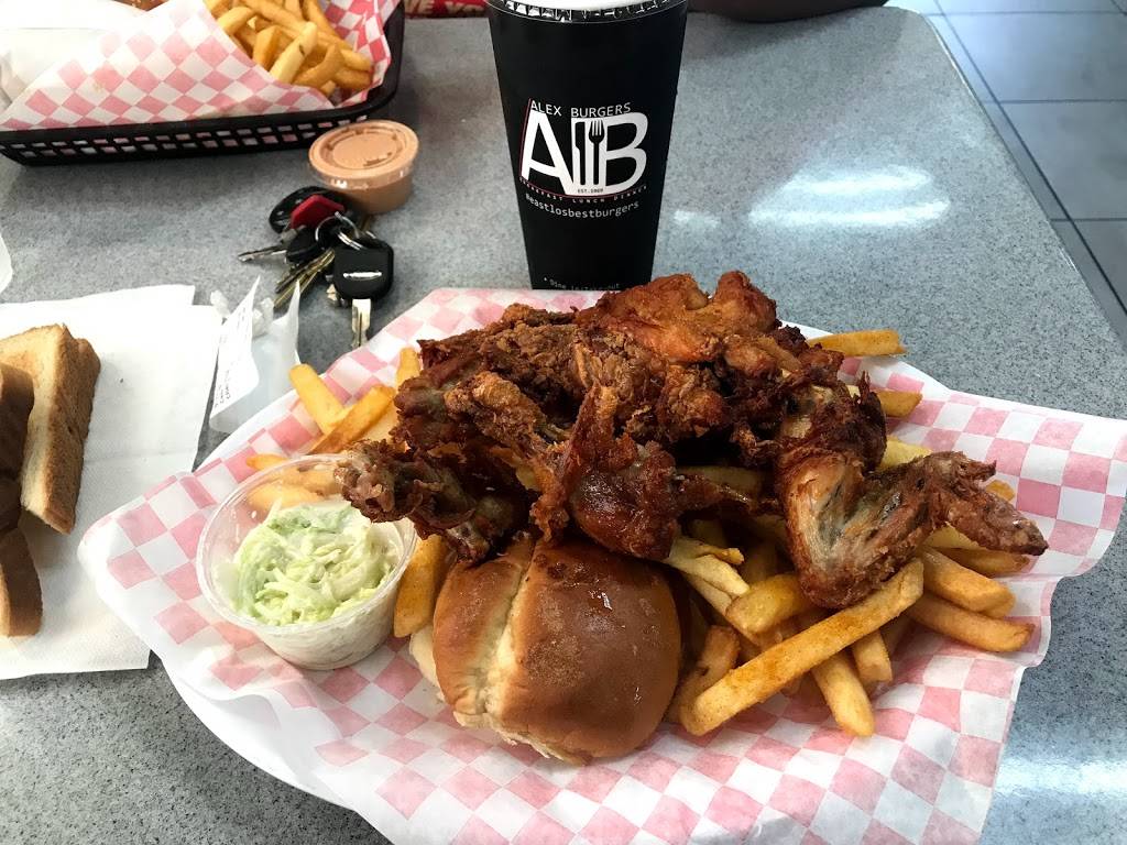 Alex Burgers | restaurant | 4767 E Olympic Blvd, Los Angeles, CA 90022, USA | 3232688156 OR +1 323-268-8156