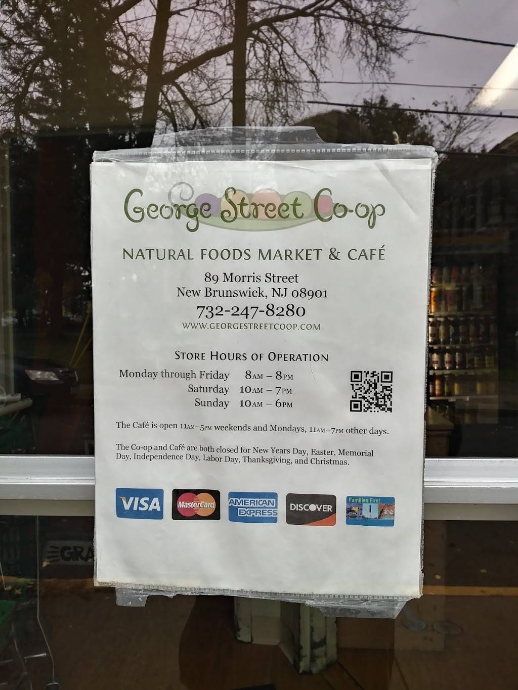 George Street Co-op Natural Foods | restaurant | 89 Morris St, New Brunswick, NJ 08901, USA | 7322478280 OR +1 732-247-8280
