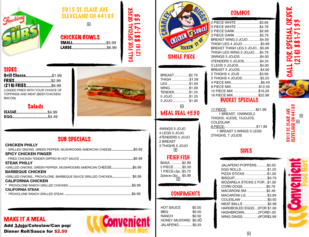 Convenient Food Mart | restaurant | 5915 St Clair Ave, Cleveland, OH 44103, USA | 2168817133 OR +1 216-881-7133